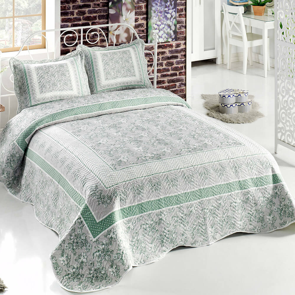 Örtüm Verda Çift Kişilik Kapitone Yatak Örtüsü